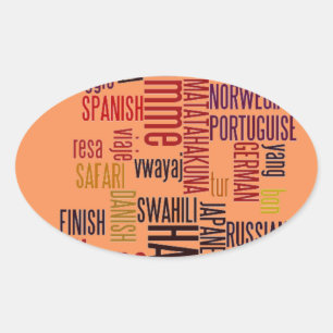 Pegatina Ovalada Producto personalizar