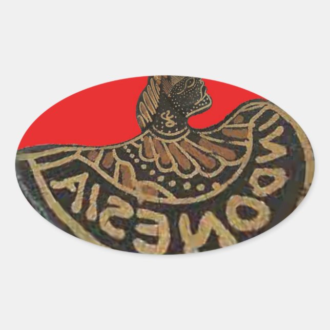 Pegatina Ovalada Producto personalizar (Anverso)