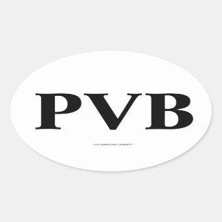 Pegatina Ovalada "PVB" Ponte Vedra beach FL Oval Bumper Sticker