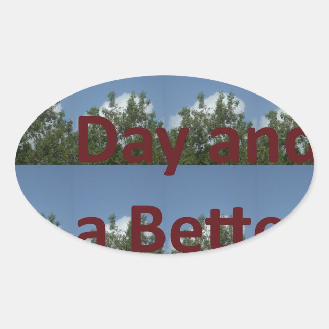 Pegatina Ovalada Que tengas un buen día.png (Anverso)