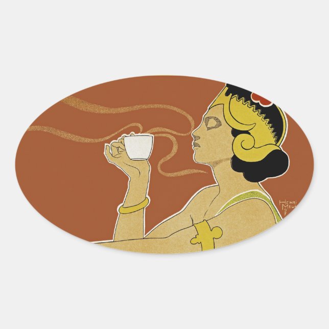 Pegatina Ovalada Rajah (Anverso)