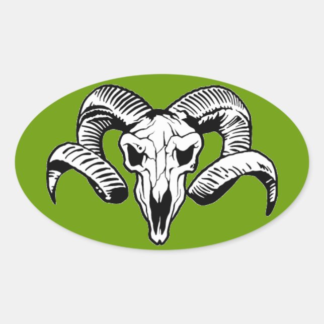 PEGATINA OVALADA RAM (Anverso)