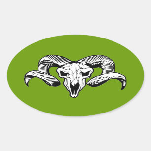 PEGATINA OVALADA RAM
