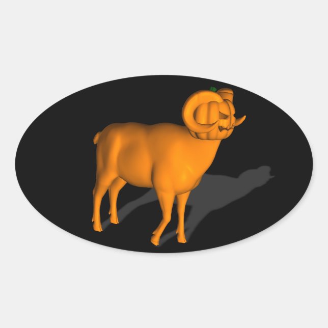 Pegatina Ovalada Ram (Anverso)