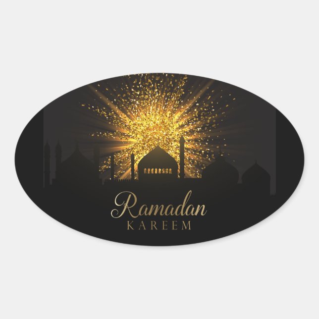 Pegatina Ovalada Ramadán (Anverso)