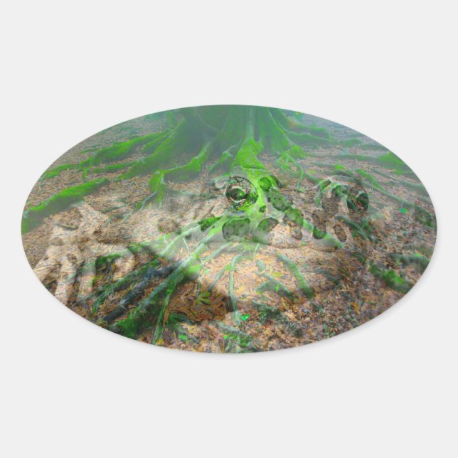 Pegatina Ovalada Rana (Anverso)