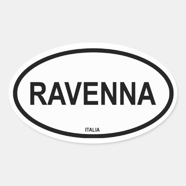PEGATINA OVALADA RAVENNA (Anverso)