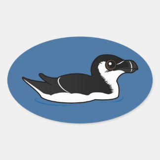 Pegatina Ovalada Razorbill de baño, básico