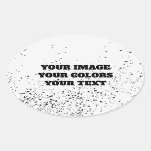 Pegatina Ovalada Rediseñar desde cero y crear lo propio