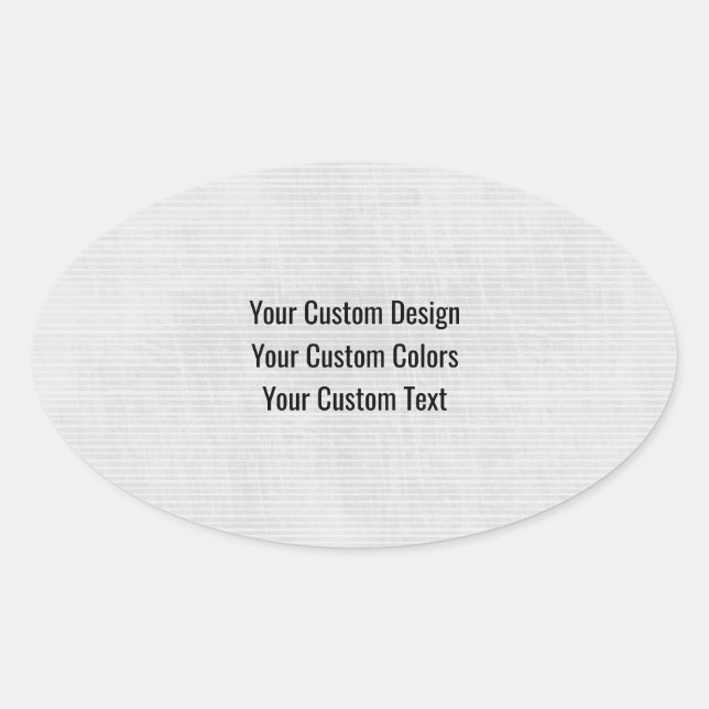 Pegatina Ovalada Rediseñar desde Scratch y crear su propio (Anverso)