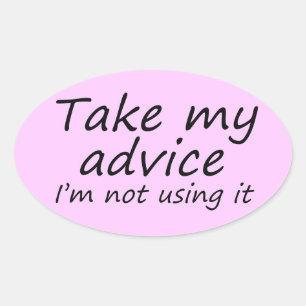 Pegatina Ovalada Regalo de cumpleaños divertido de los pegatinas