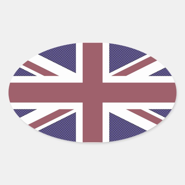 PEGATINA OVALADA REINO UNIDO (Anverso)