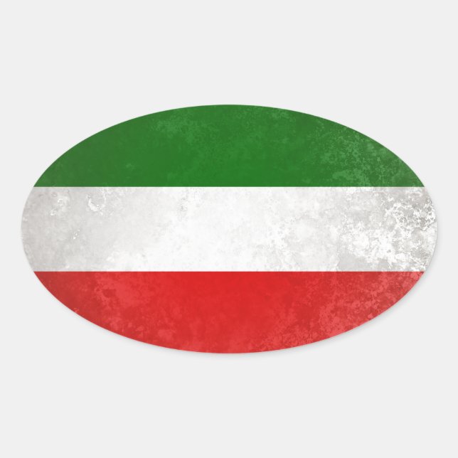 Pegatina Ovalada Renania del Norte-Westfalia (Anverso)