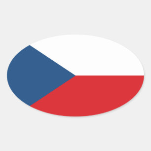 Pegatina Ovalada República Checa