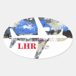 Pegatina Ovalada Resumen de vuelo de Michael Moffa