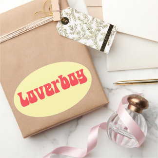 Pegatina Ovalada Retro de Loverboy