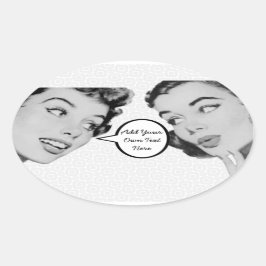 Pegatina Ovalada Retro Do