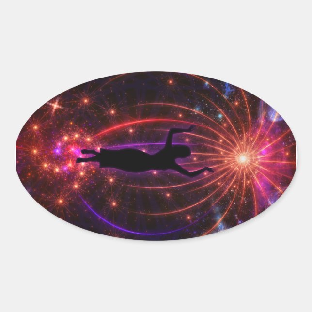 Pegatina Ovalada Revelación (Anverso)