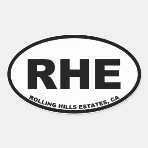 Pegatina Ovalada RHE Rolling Hills Estates oval