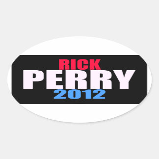 Pegatina Ovalada Rick Perry 2012