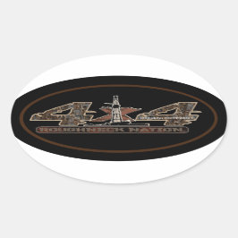 Pegatina Ovalada RIG UP CAMO Oilfield