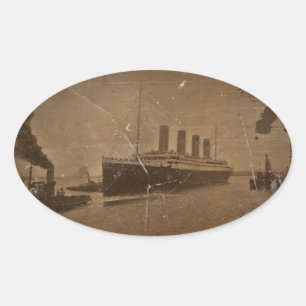 Pegatina Ovalada RMS Southampton titánico