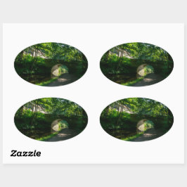 Pegatina Ovalada Rochdale Canal, Sowerby Bridge