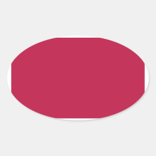 Pegatina Ovalada Rojo de Estados Unidos