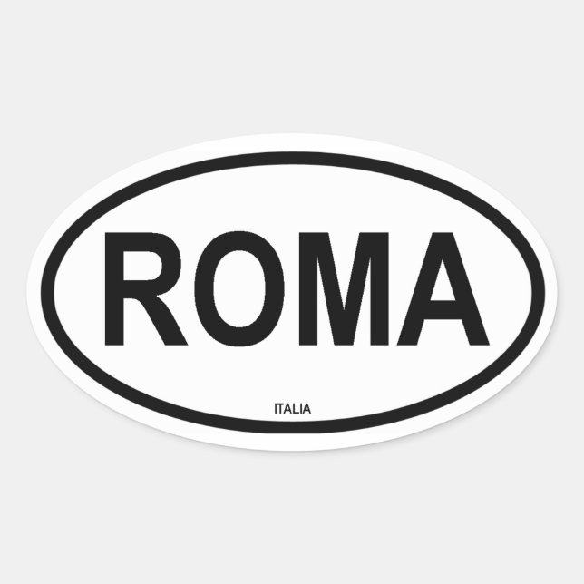 PEGATINA OVALADA ROMA (Anverso)