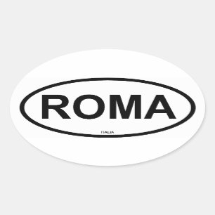PEGATINA OVALADA ROMA