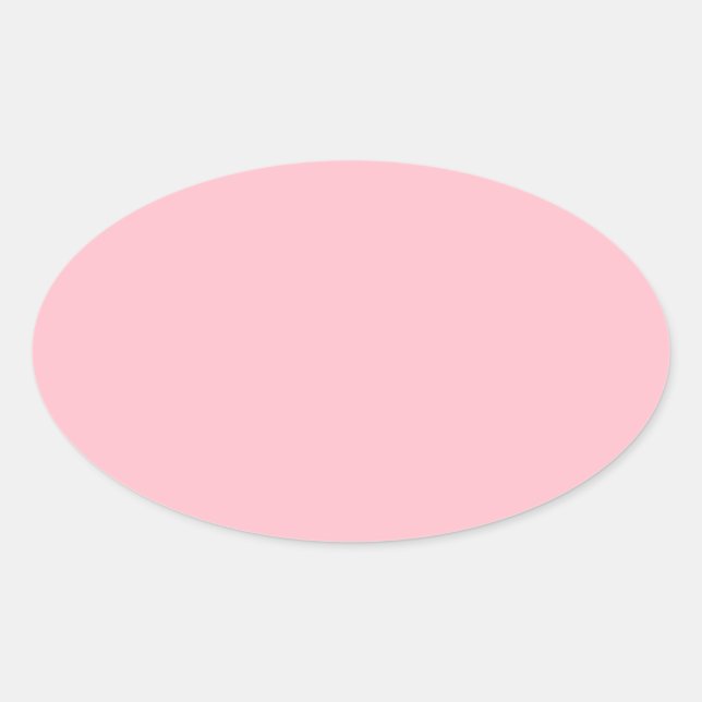 Pegatina Ovalada Rosa (Anverso)