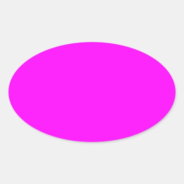 Pegatina Ovalada Rosa (Anverso)