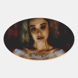 Pegatina Ovalada Roto