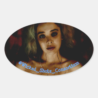 Pegatina Ovalada Roto