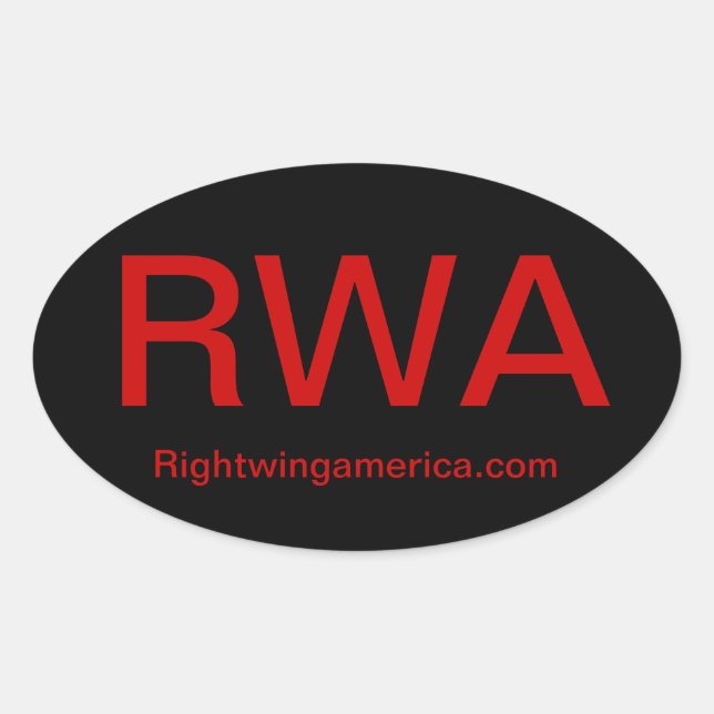 PEGATINA OVALADA RWA (Anverso)