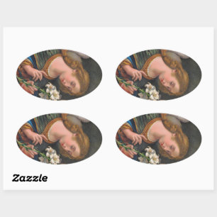 Pegatina Ovalada San Gabriel el Arcángel (M 035)