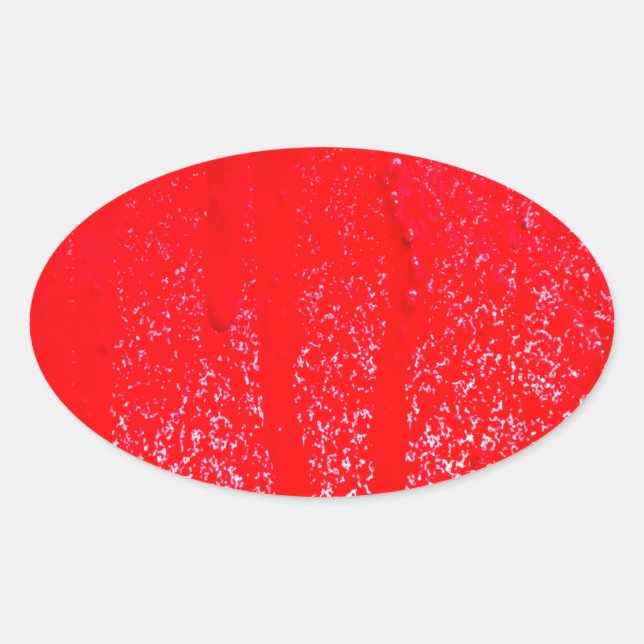 Pegatina Ovalada sangre goteante (Anverso)