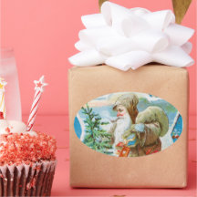 Santa de nieve de navidad