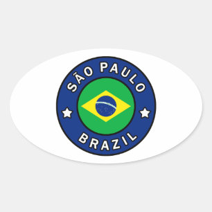 Pegatina Ovalada São Paulo