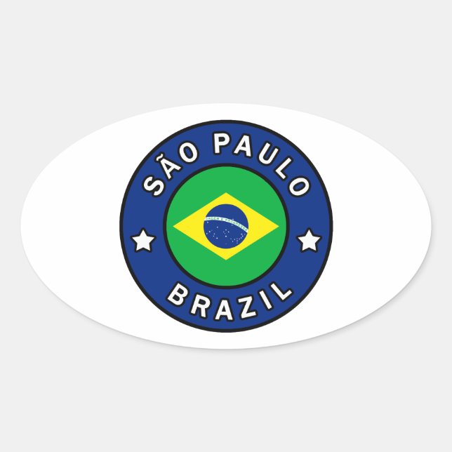 Pegatina Ovalada São Paulo (Anverso)