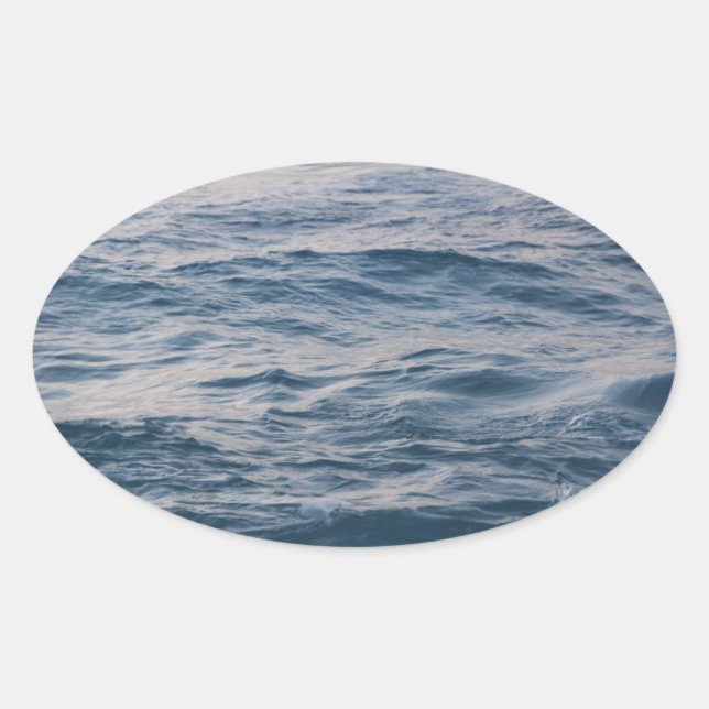 Pegatina Ovalada Sea water closeup  (Anverso)