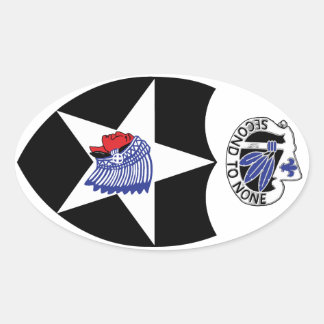 Pegatina Ovalada Segunda División de Infantería, Segunda a ninguna.