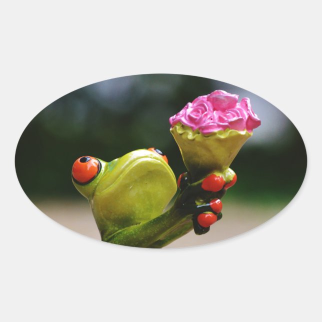 Pegatina Ovalada ¿Serás mi...... (Anverso)