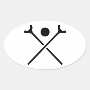 Pegatina Ovalada Shuffleboard