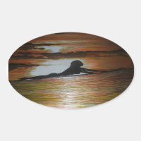 Silueta chica surfista