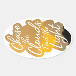 Pegatina Ovalada Simple Peace Sticker