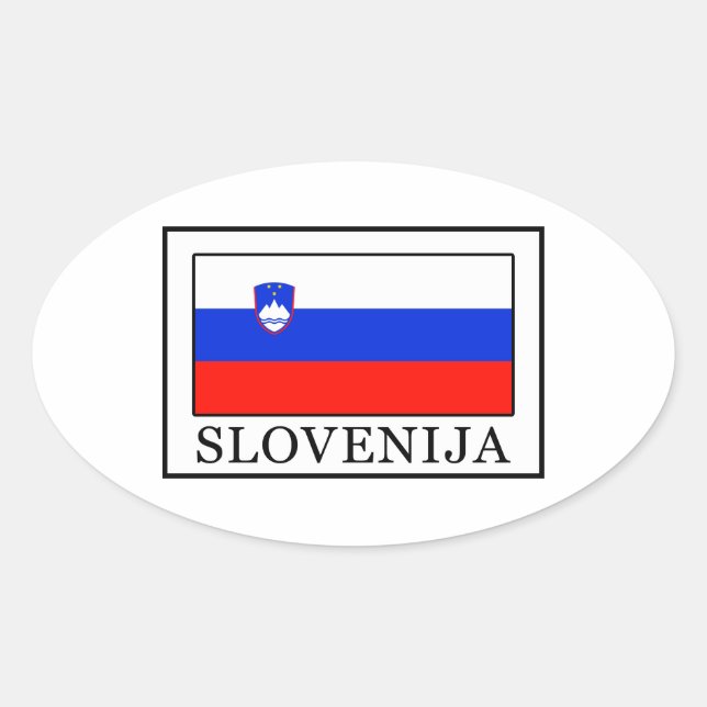 Pegatina Ovalada Slovenija (Anverso)