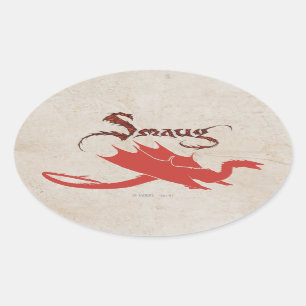 Pegatina Ovalada SMAUG™ Silhouette & Name
