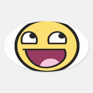 PEGATINA OVALADA SMILE JESUS TE AMA