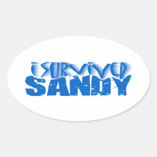 Pegatina Ovalada sobreviví a SANDY